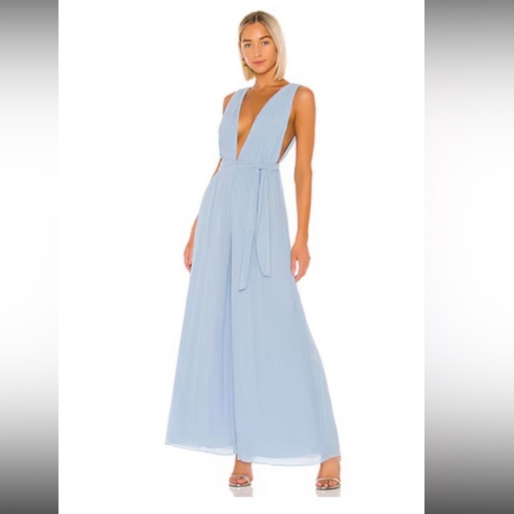 Lovers and Friends Angelina Blue Sleeveless Romper Jumpsuit size XS